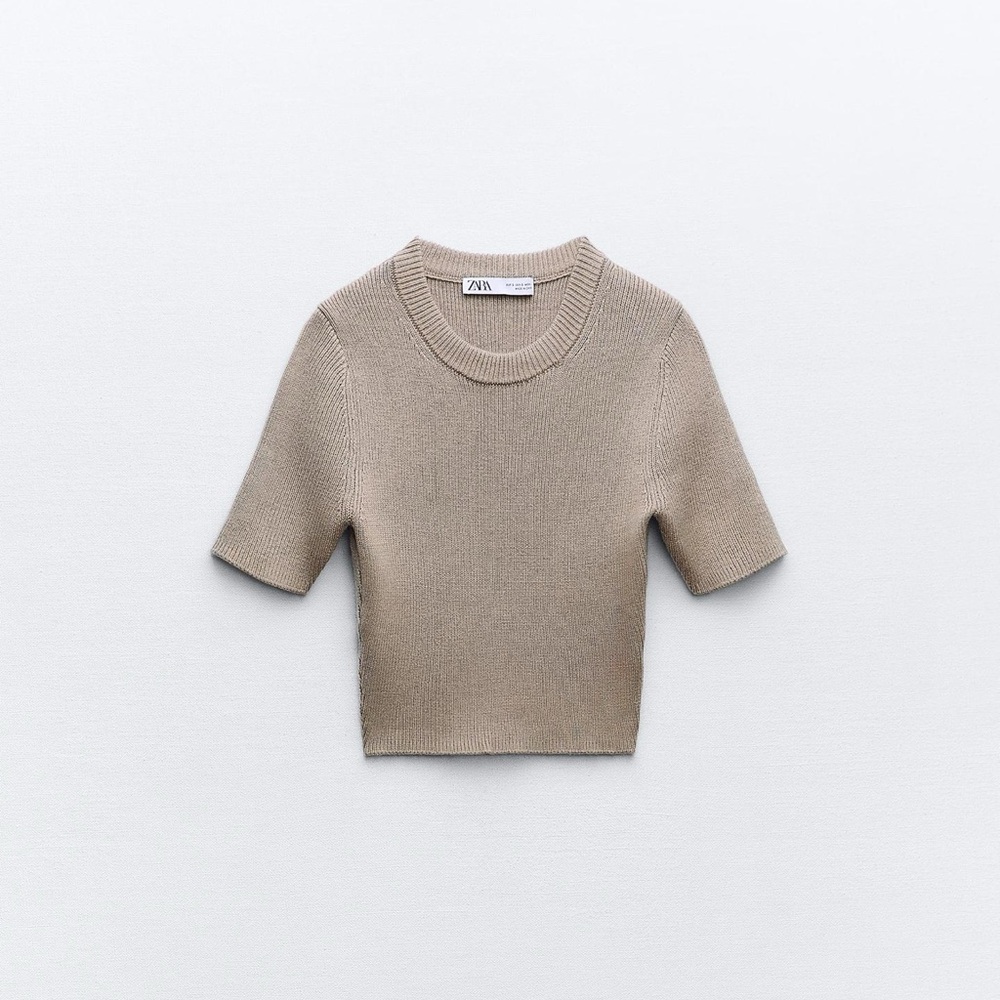 Zara Ribbed Knit Top